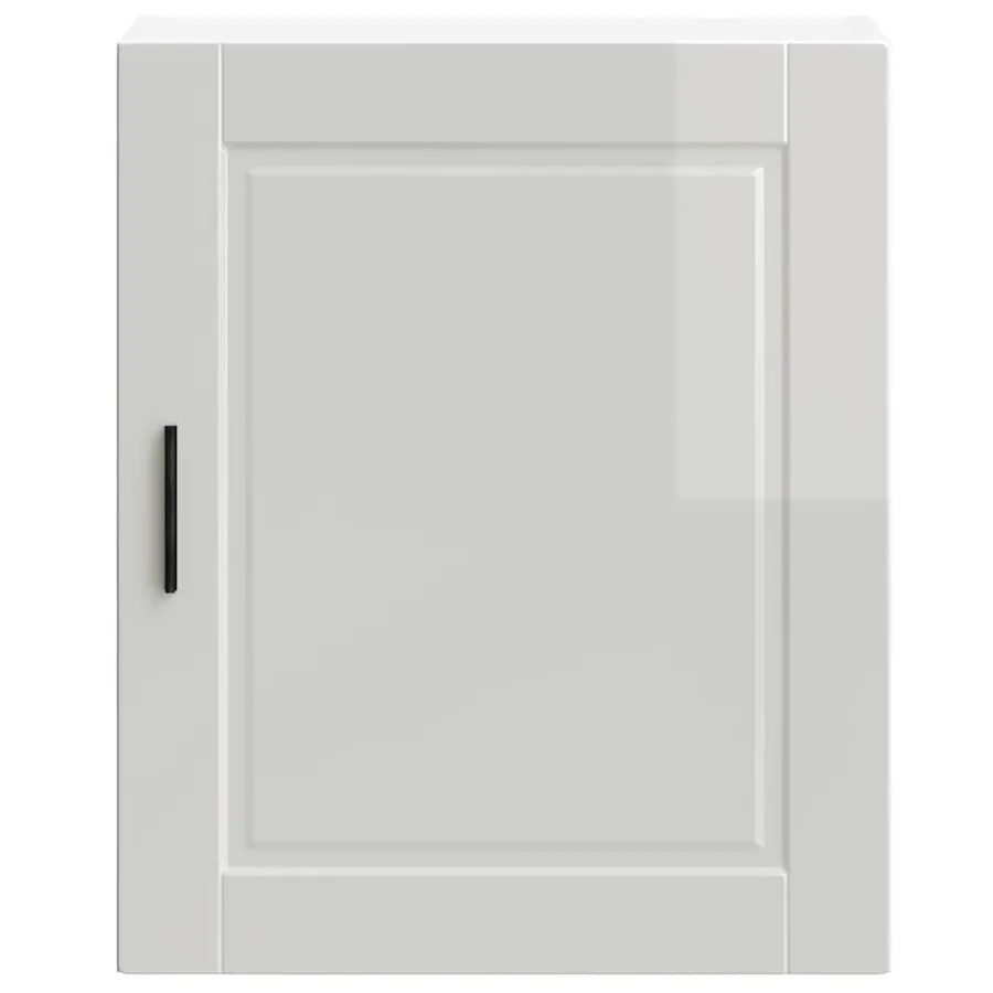 Armoire murale de cuisine Porto blanc brillant bois ingénierie - 5