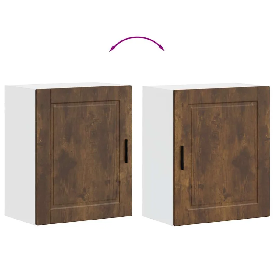 Armoires murales de cuisine 2 pcs Porto chêne fumé - 10