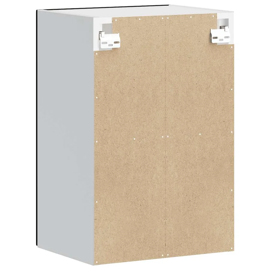Armoire murale de cuisine avec porte en verre Porto noir - 9