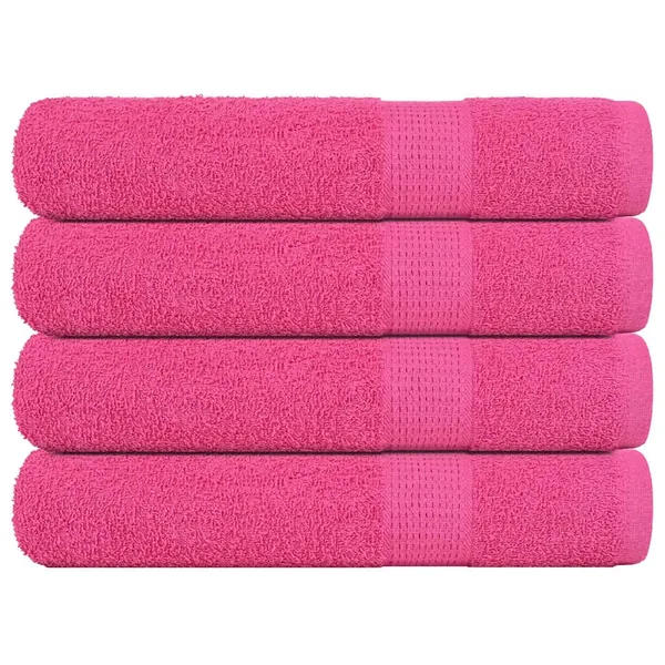 Serviettes de sauna FROGN 4 pcs rose 80x200 cm 360 g/m²