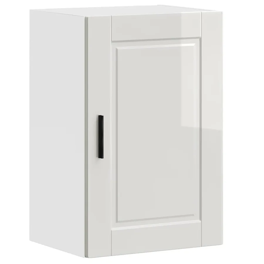 Armoire murale de cuisine Porto blanc brillant bois ingénierie - 2