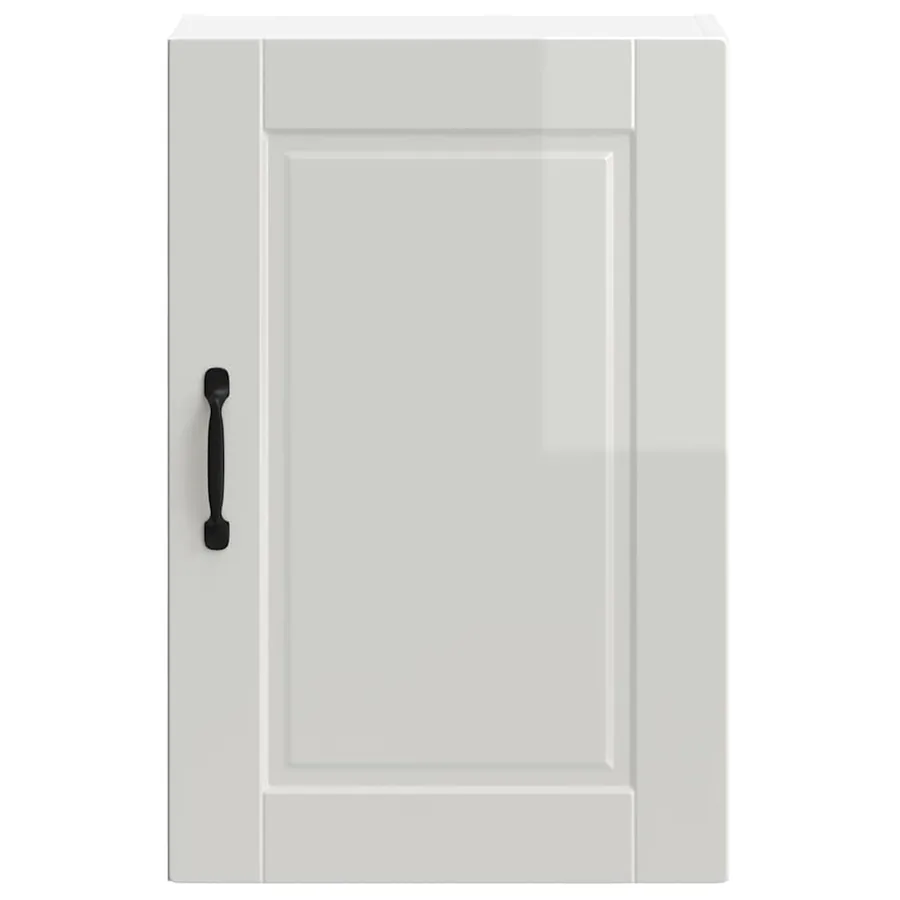 Armoire murale de cuisine Porto blanc brillant bois ingénierie - 5
