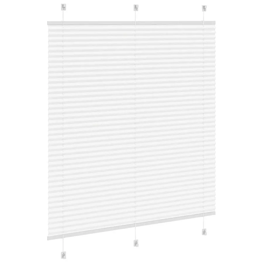 Store plissé blanc 120x150cm largeur du tissu 119,4cm polyester - 4