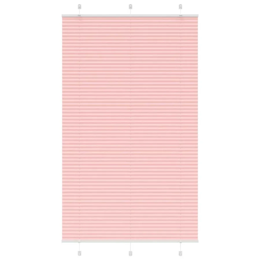 Store plissé rose 115x200 cm largeur du tissu 114,4cm polyester