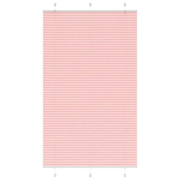 Store plissé rose 115x200 cm largeur du tissu 114,4cm polyester