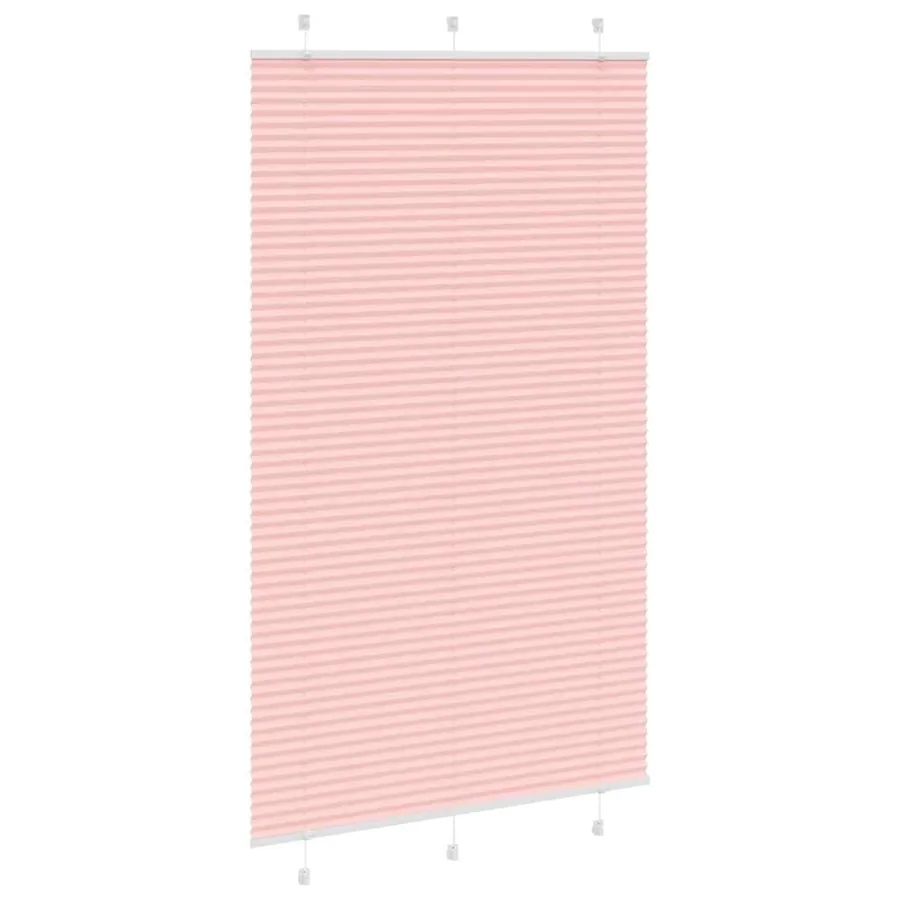 Store plissé rose 115x200 cm largeur du tissu 114,4cm polyester - 3