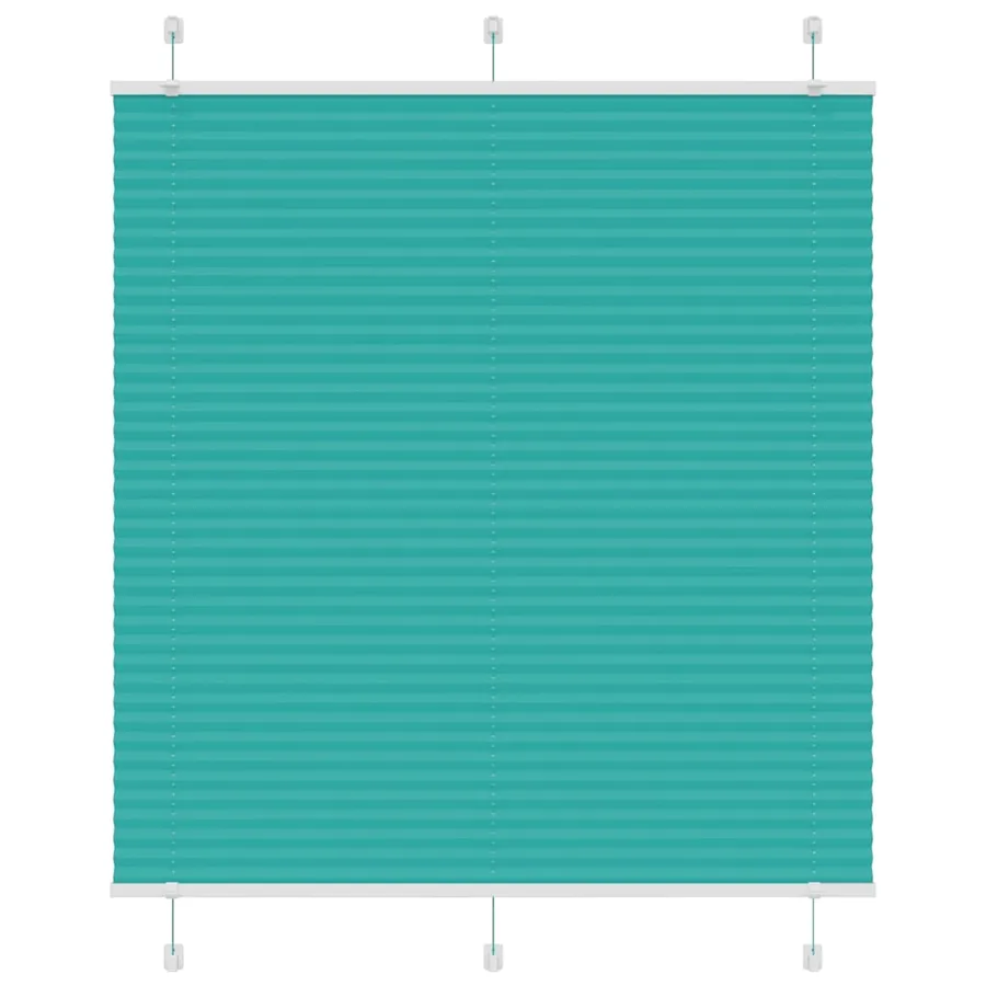 Store plissé vert pétrole 120x100cm largeur du tissu 119,4cm