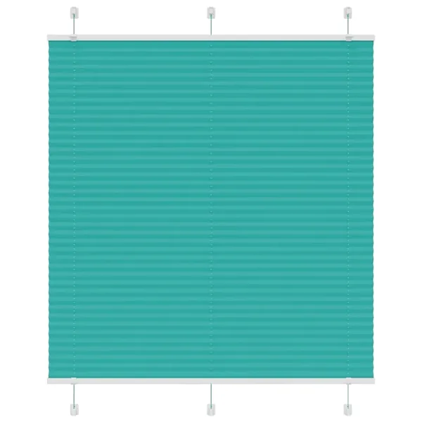 Store plissé vert pétrole 120x100cm largeur du tissu 119,4cm