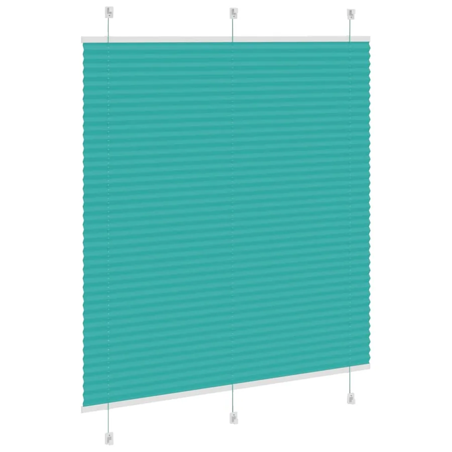 Store plissé vert pétrole 120x100cm largeur du tissu 119,4cm - 4