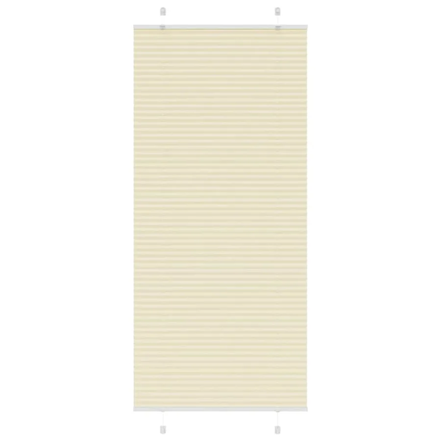 Store plissé crème 90x200 cm largeur du tissu 89,4 cm polyester