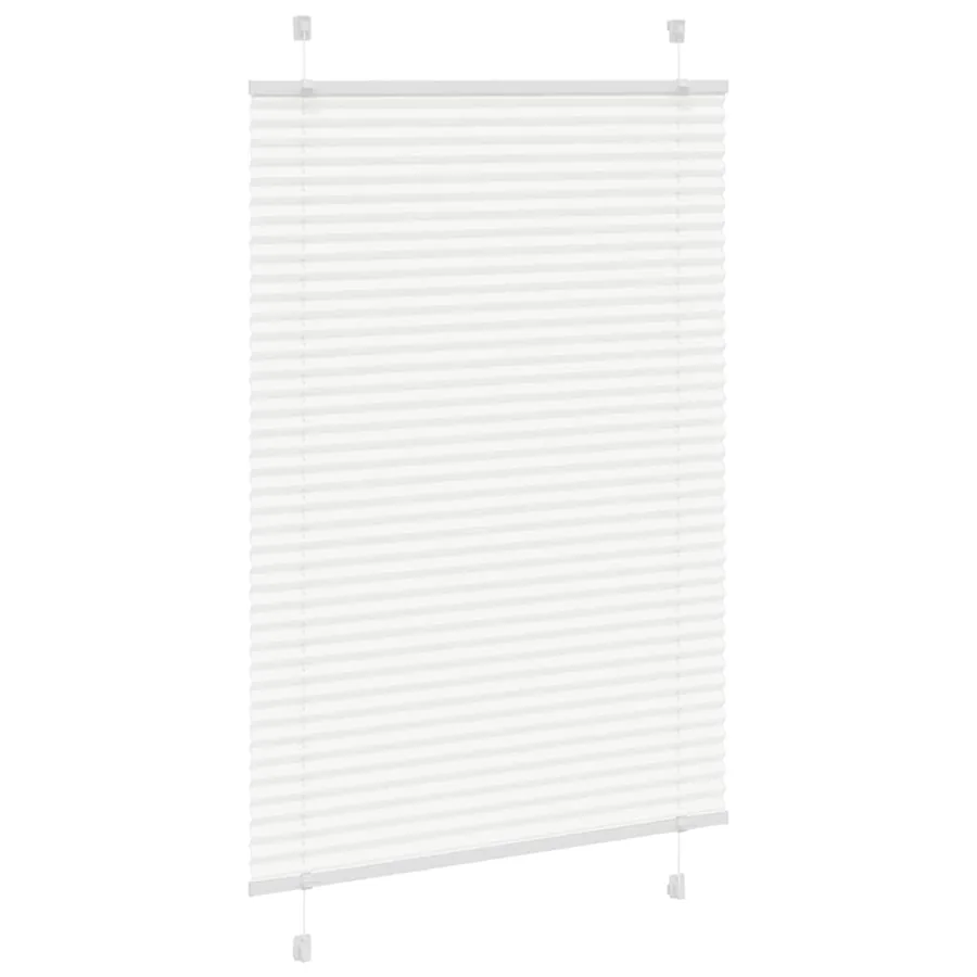 Store plissé blanc 85x150 cm largeur du tissu 84,4 cm polyester - 3