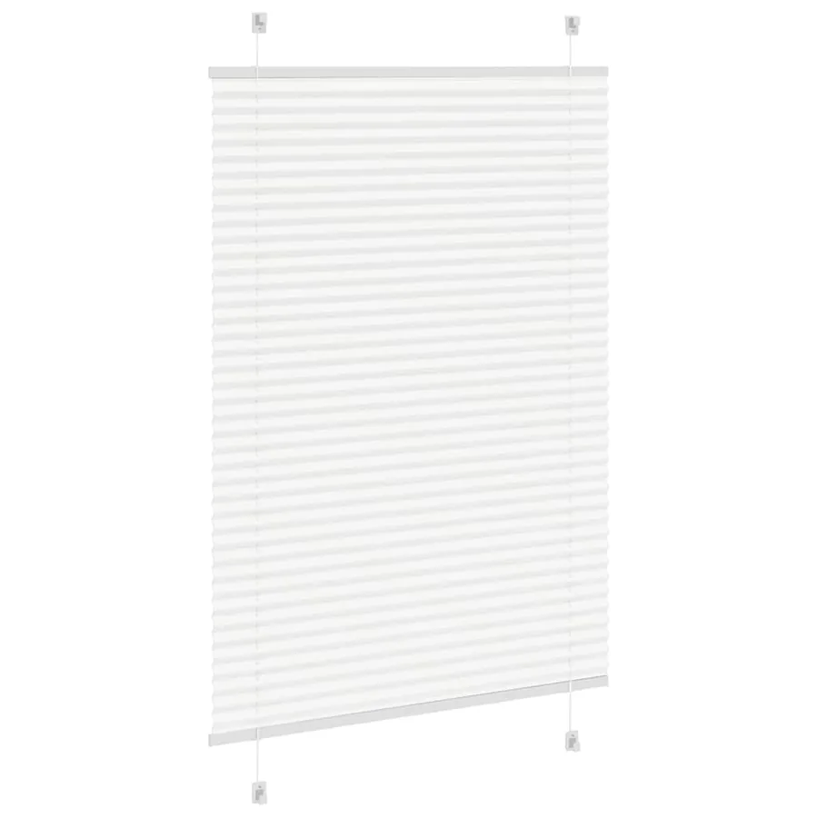 Store plissé blanc 85x150 cm largeur du tissu 84,4 cm polyester - 4