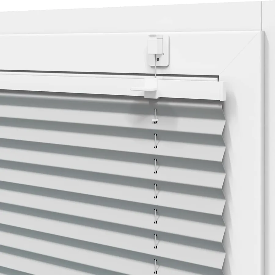 Store plissé gris clair 100x200cm largeur du tissu 99,4 cm - 9