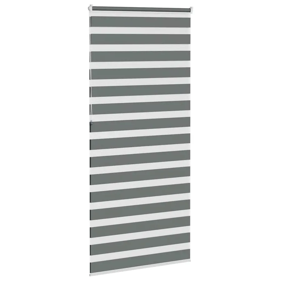 Store zèbre gris foncé largeur du tissu 90,9 cm polyester - 4