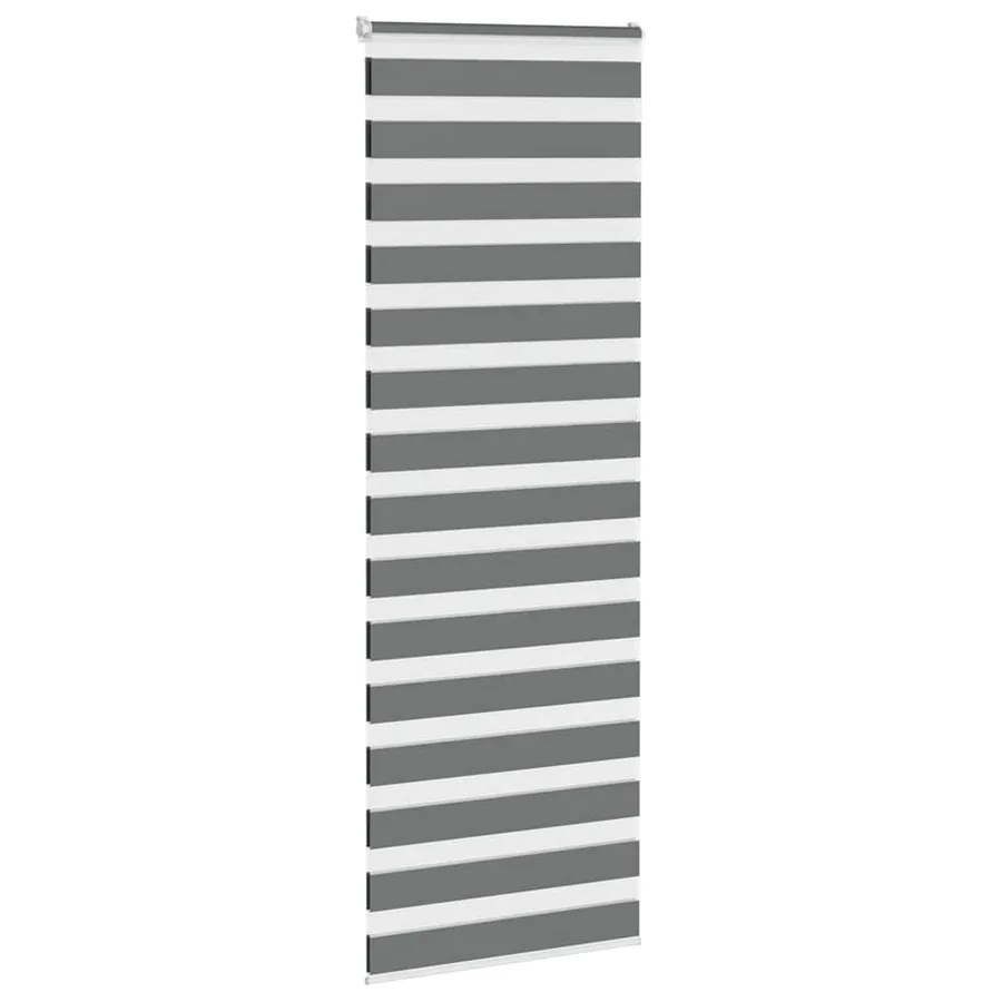 Store zèbre gris foncé largeur du tissu 65,9 cm polyester - 3