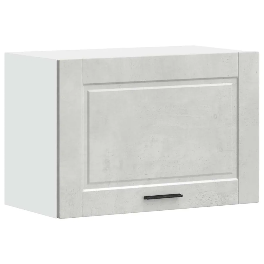 Armoire murale de cuisine Porto gris béton bois d'ingénierie - 2
