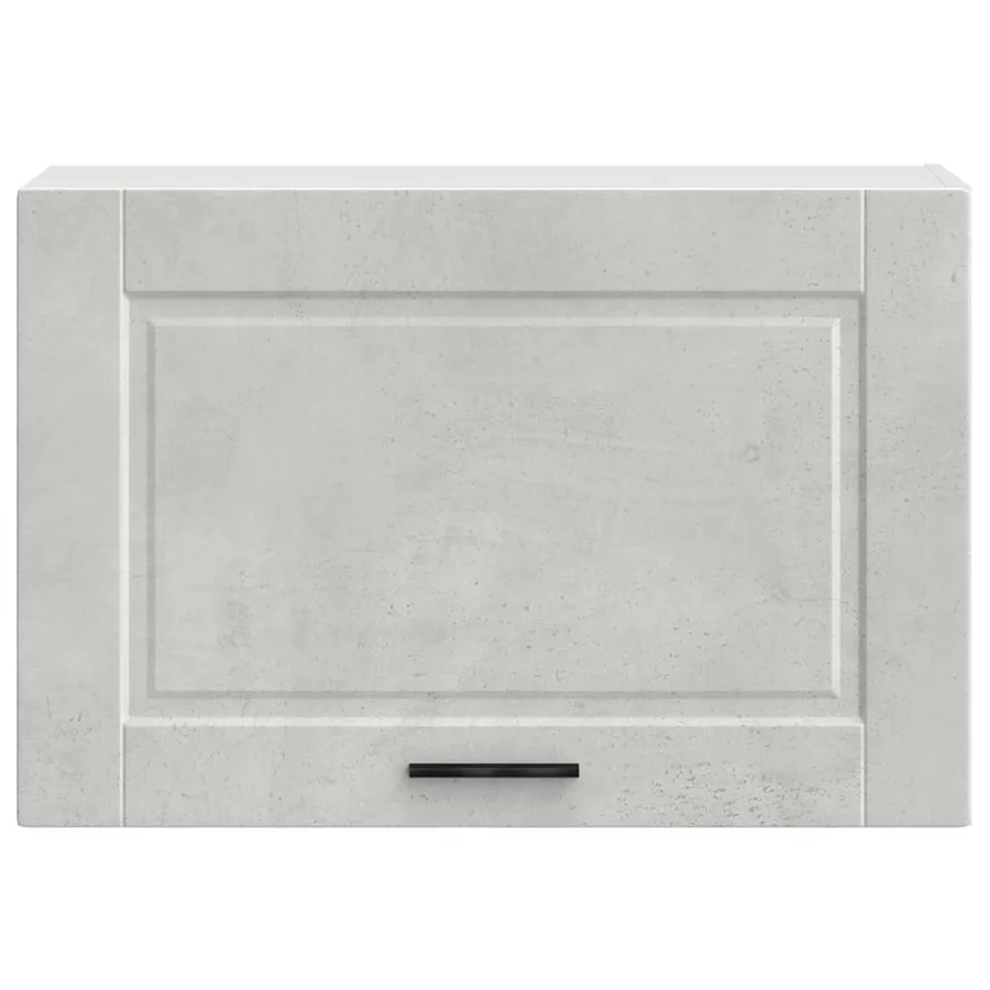 Armoire murale de cuisine Porto gris béton bois d'ingénierie - 5