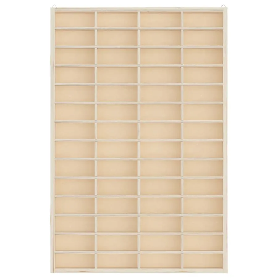Vitrine de collection en bois avec 56 compartiments 40 x 4,5 x 60 cm - 4