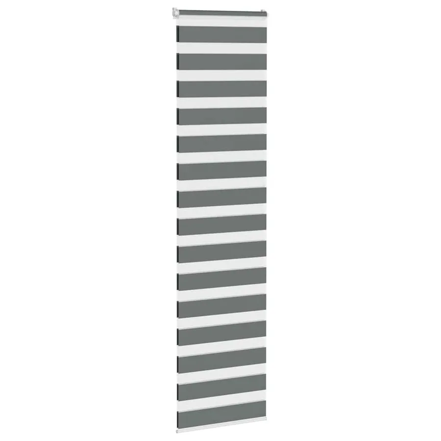 Store zèbre gris foncé largeur du tissu 55,9 cm polyester - 3