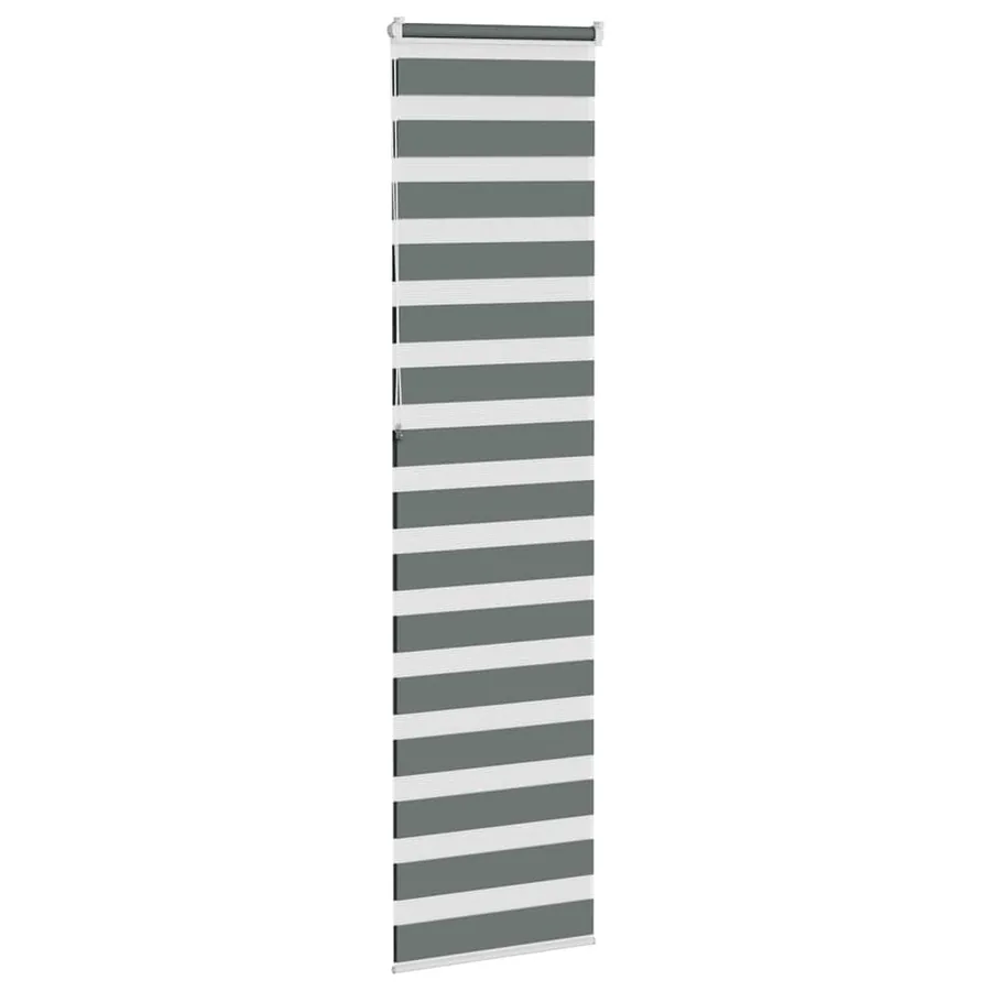 Store zèbre gris foncé largeur du tissu 55,9 cm polyester - 4