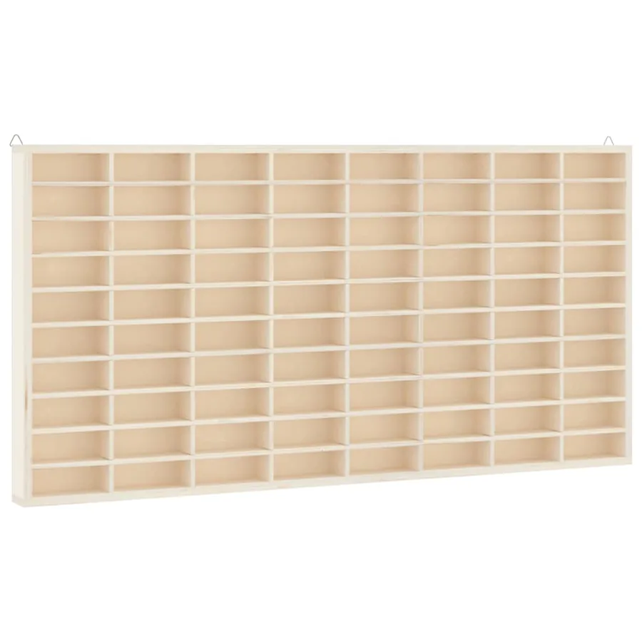 Vitrine de collection en bois avec 80 compartiments 80 x 4,5 x 40,5 cm - 2