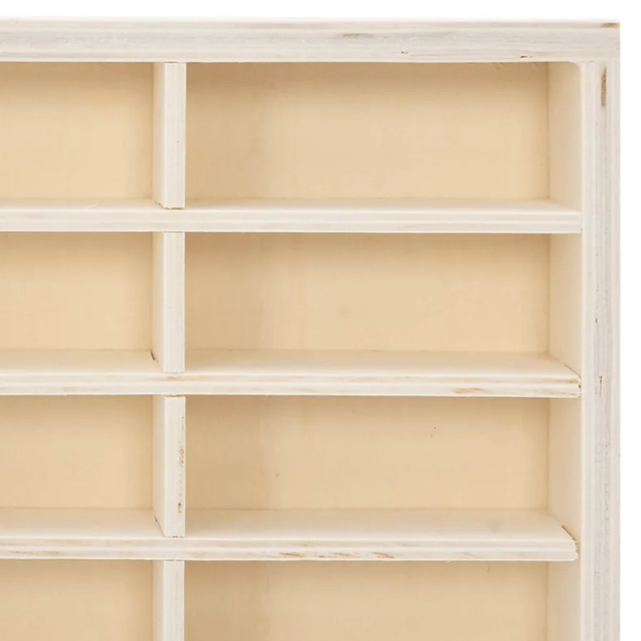 Vitrine de collection en bois avec 80 compartiments 80 x 4,5 x 40,5 cm - 8