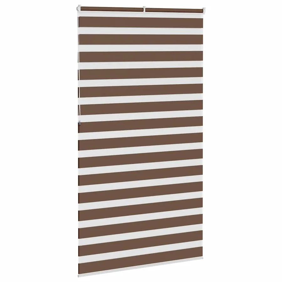 Store zèbre marron 130x230cm largeur du tissu 125,9cm polyester - 4