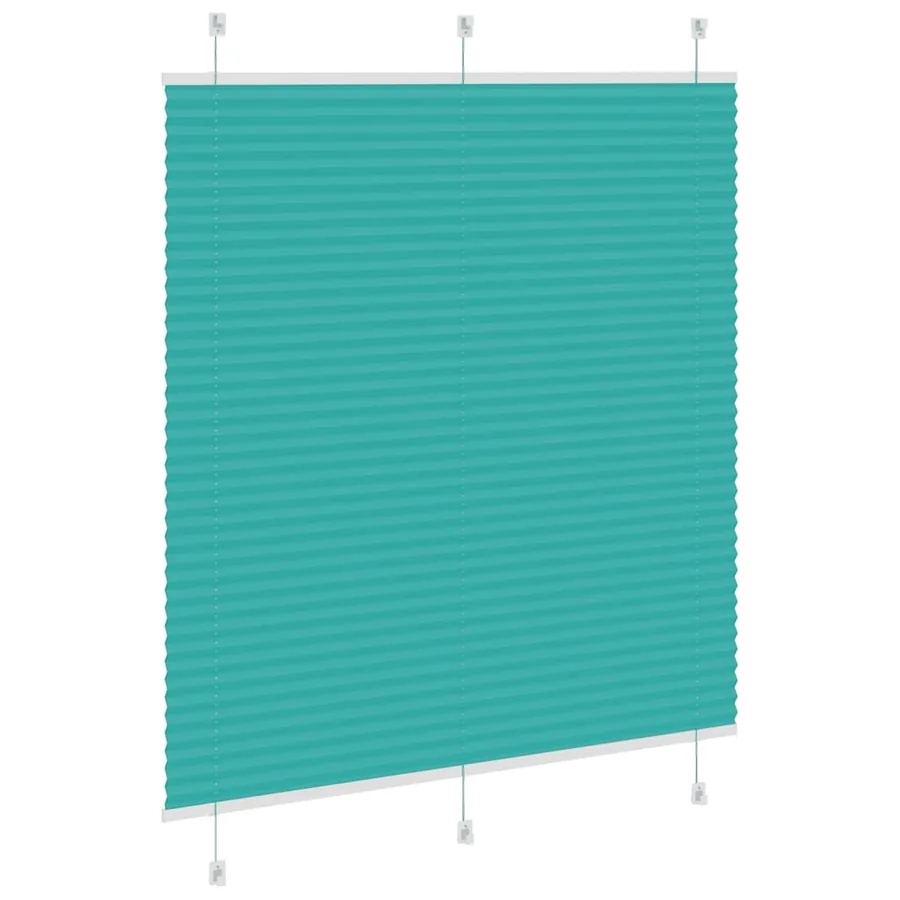 Store plissé vert pétrole 115x150cm largeur du tissu 114,4cm - 4
