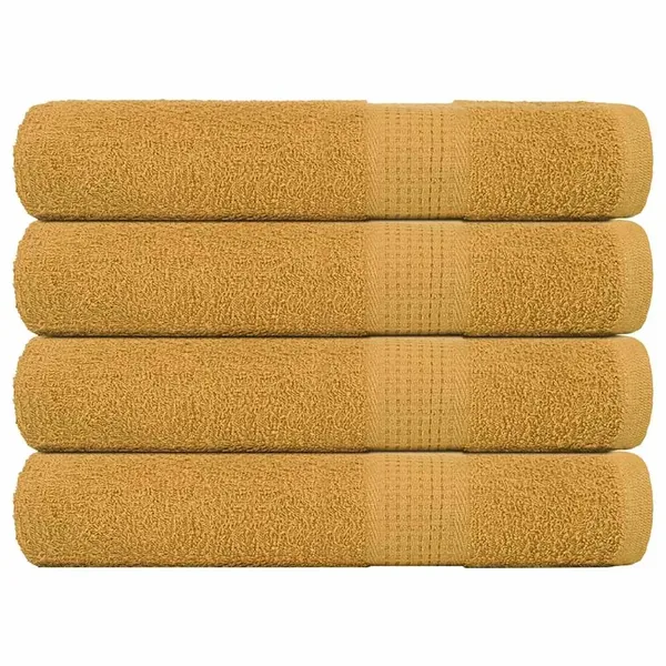 Serviettes FROGN 4 pcs doré 100x200 cm 360 g/m²