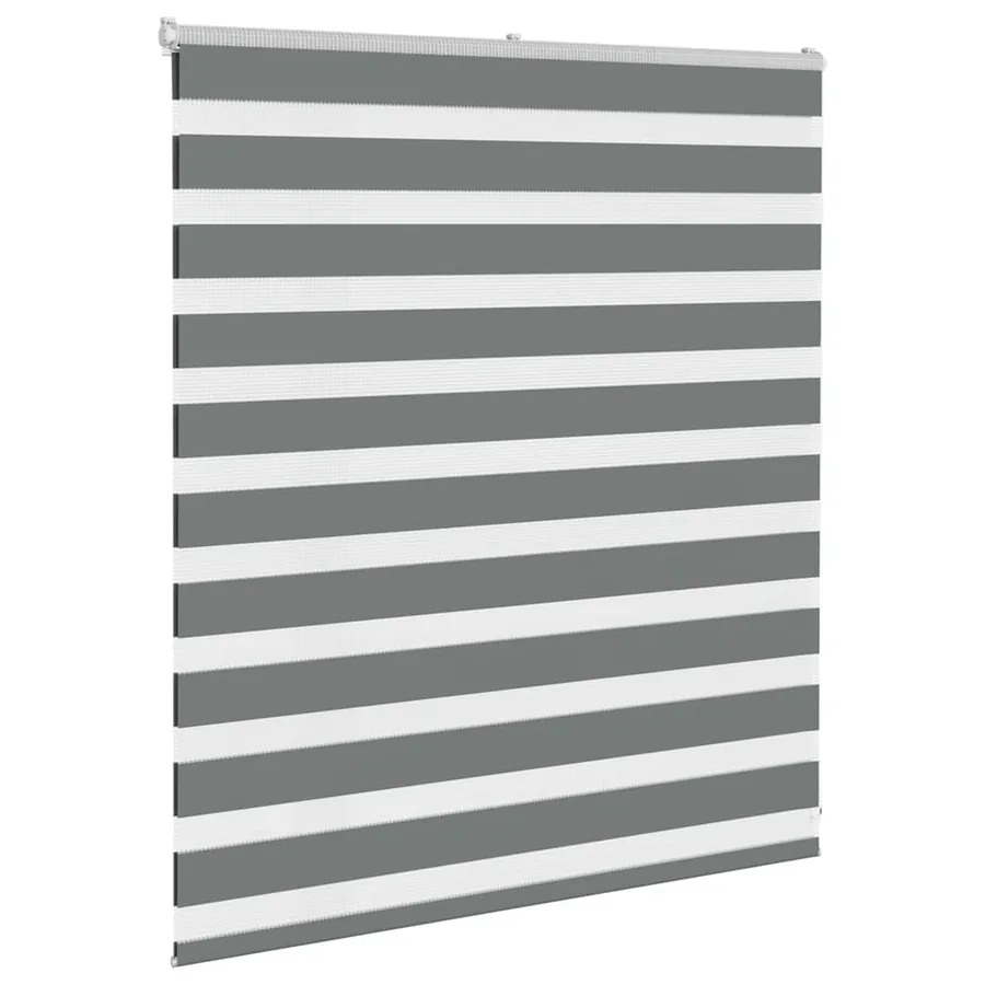 Store zèbre gris foncé largeur du tissu 115,9 cm polyester - 3