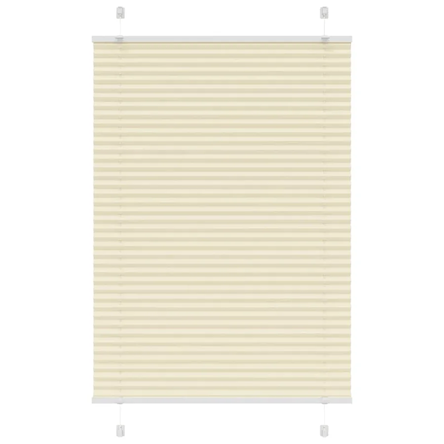 Store plissé crème 100x150 cm largeur du tissu 99,4cm polyester