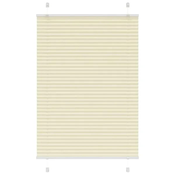 Store plissé crème 90x150 cm largeur du tissu 89,4 cm polyester