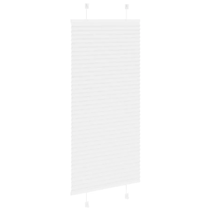 Store plissé blanc 55x100 cm largeur du tissu 54,4 cm polyester - 3