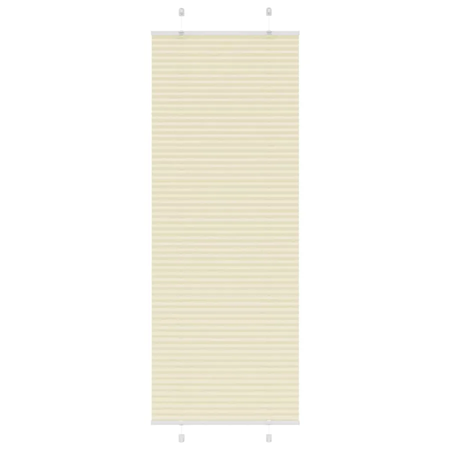 Store plissé crème 70x200 cm largeur du tissu 69,4 cm polyester