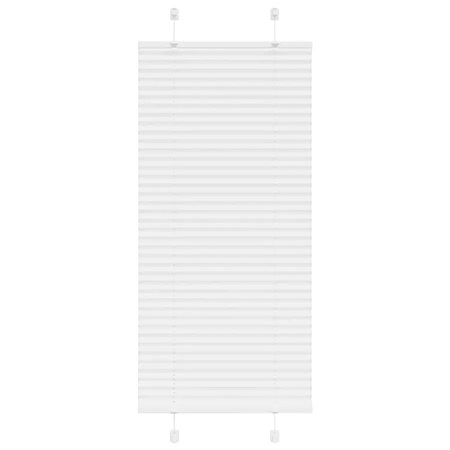 Store plissé blanc 65x100 cm largeur du tissu 64,4 cm polyester