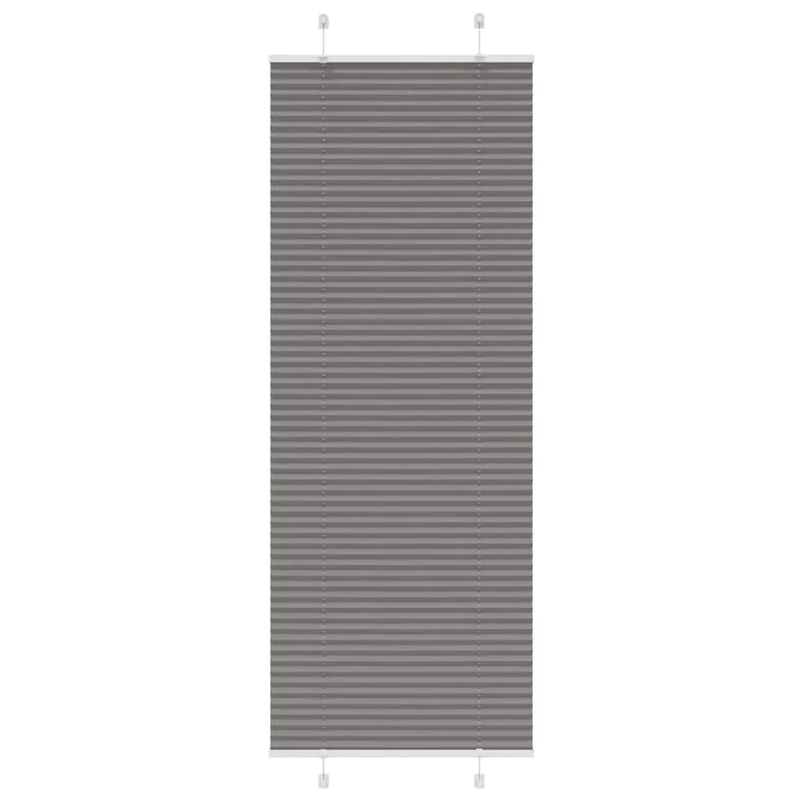 Store plissé anthracite 75x200 cm largeur du tissu 74,4 cm