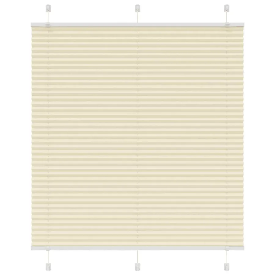 Store plissé crème 115x100cm largeur du tissu 114,4cm polyester