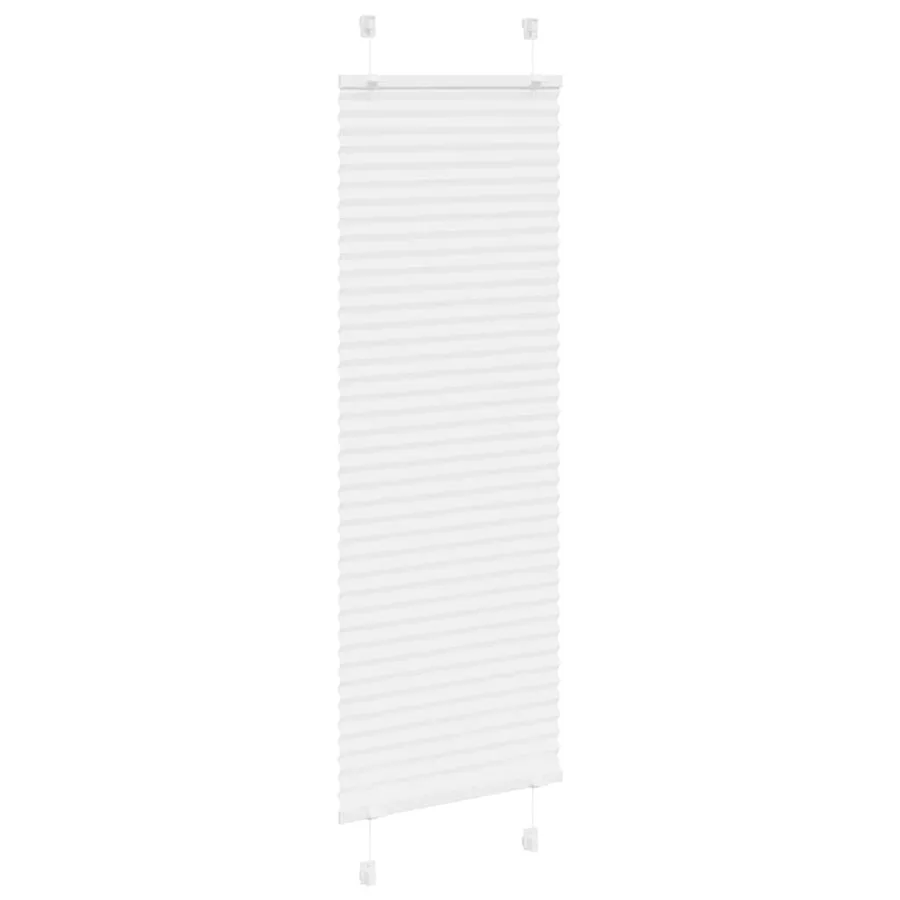 Store plissé blanc 40x150 cm largeur du tissu 39,4 cm polyester - 3