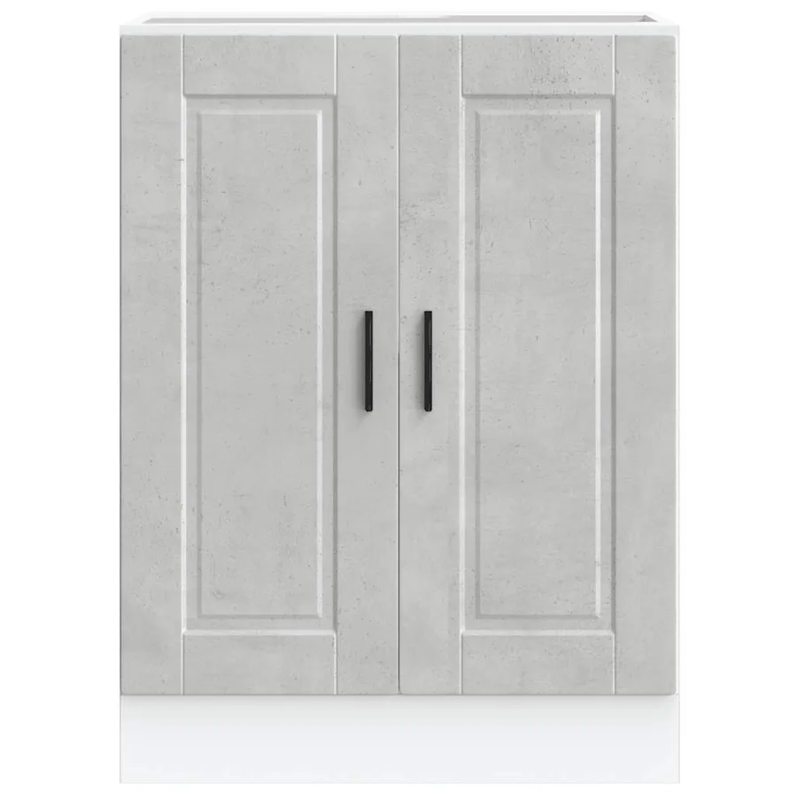 Armoire de cuisine Porto gris béton bois d'ingénierie - 4