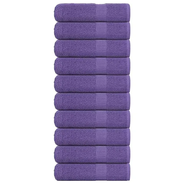 Serviettes de bain FROGN 10 pcs violet 100x150 cm 360 g/m²