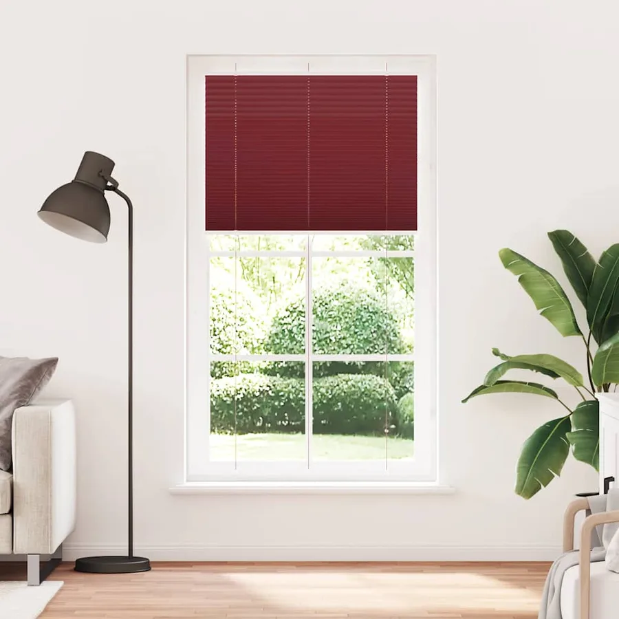 Store plissé rouge bordeaux 105x200 cm largeur du tissu 104,4cm - 2