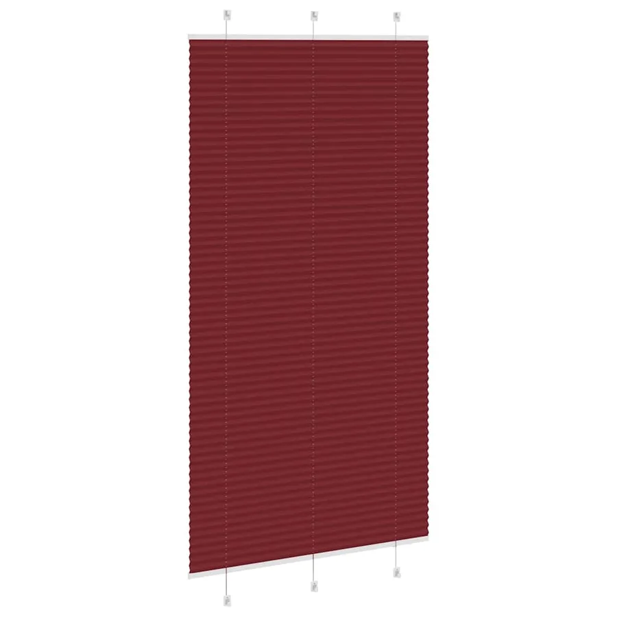 Store plissé rouge bordeaux 105x200 cm largeur du tissu 104,4cm - 4