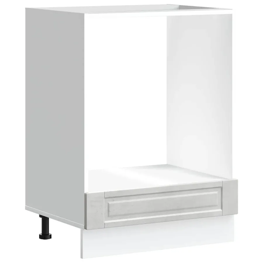 Armoire à four Porto gris béton bois d'ingénierie - 2