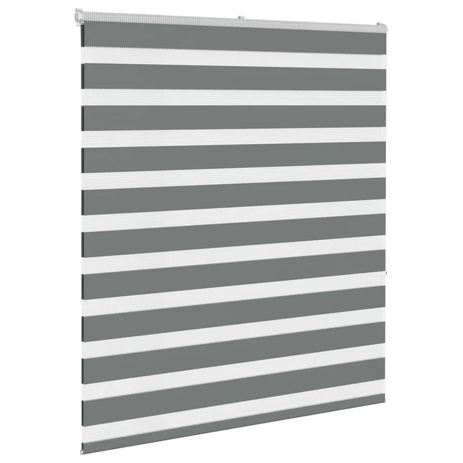 Store zèbre gris foncé largeur du tissu 115,9 cm polyester - 3