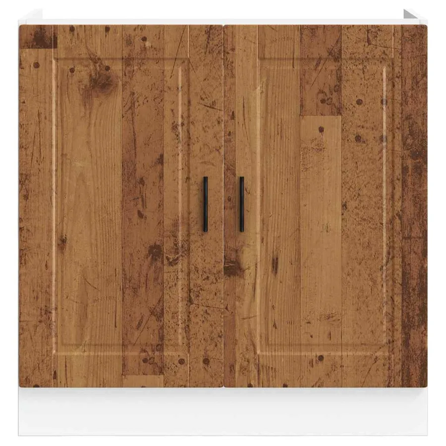 Meuble bas pour évier Porto vieux bois bois ingénierie - 4