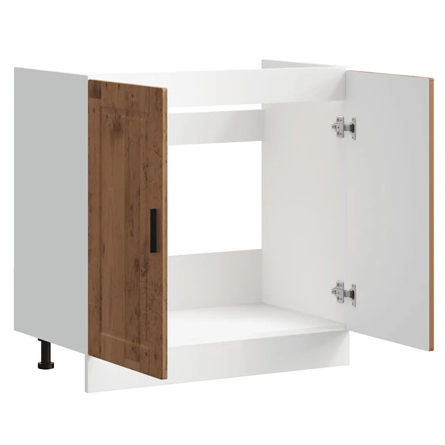 Meuble bas pour évier Porto vieux bois bois ingénierie - 5