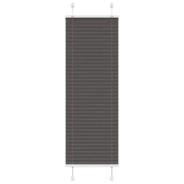 Store plissé noir 40x150 cm largeur du tissu 39,4 cm polyester
