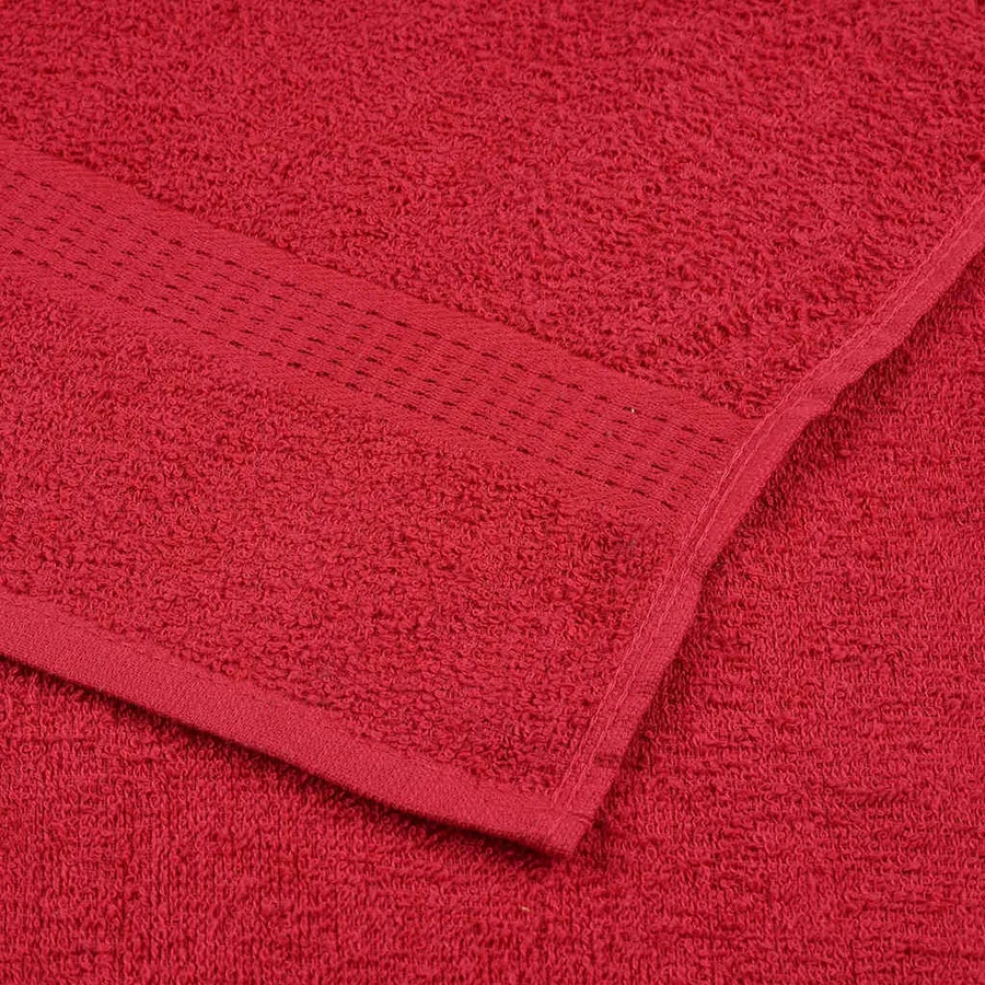 Serviettes de sauna FROGN 4 pcs rouge 80x200 cm 360 g/m² - 6