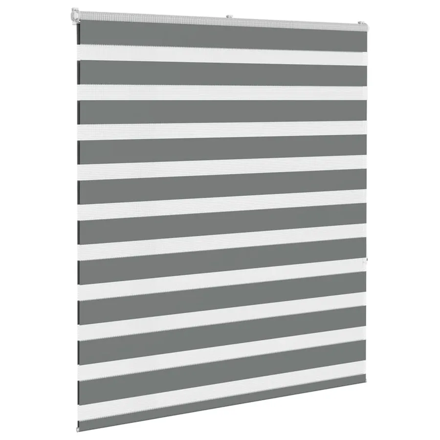 Store zèbre gris foncé largeur du tissu 125,9 cm polyester - 3