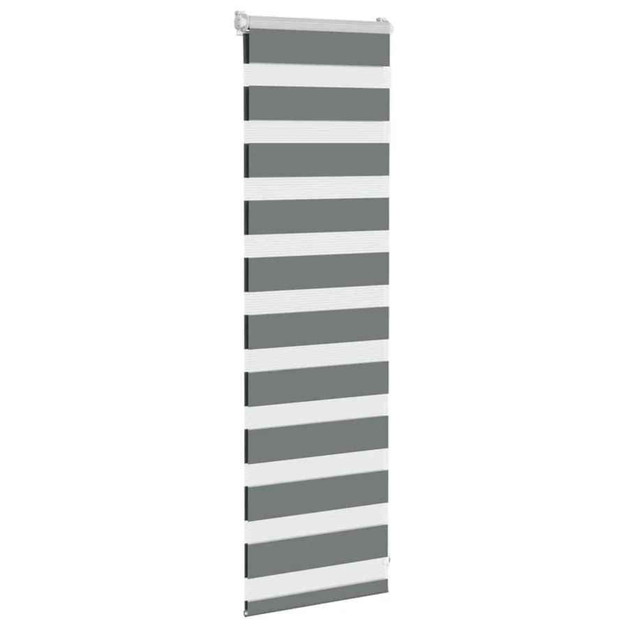 Store zèbre gris foncé largeur du tissu 35,9 cm polyester - 3